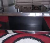 Malaysian, Mahogany, Glass Table