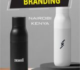 Skin Feel Thermal Flasks branding in Nairobi, Kenya